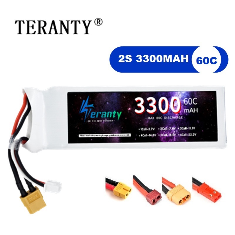 2S 7.4V LiPo Battery 3300mAh 6 - Drone Battery 3S 评论和价格